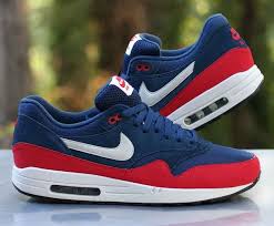 Nike Air Max 1 Essential Midnight Navy University Red 537383 400 Men S Size 13 Nike Air Max Nike Sneakers Fashion