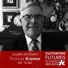 Alumni Spotlight: Thomas Kremer '69, '75 MS