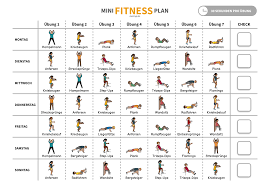 Wir haben die passenden übungen für zu hause. Mini Fitness Plan Fur 1 Woche Homeschooling Workout Fur Zuhause