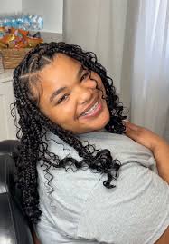 Knotless Boho Bob Hairstyle Booking in Lowell, MA