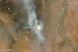 NASA image: Pyrocumulus cloud billows from New Mexico fire