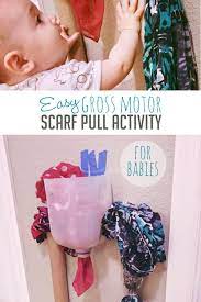 This list of literacy activities for preschoolers is a great start for introducing youngsters to letters and setting the stage for lifelong learning! Easy Gross Motor Scarf Pull Activity For Babies Hands On As We Grow