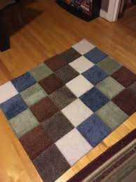 Carpeting in thousands of styles, colors, textures; Carpet Samples And Gorilla Tape Area Rug Area Rugs Diy Carpet Samples Diy Rug