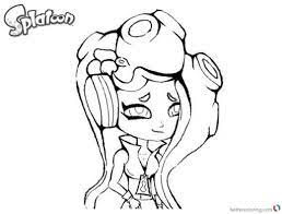 If the 'download' 'print' buttons don't work, reload this page by f5 or command+r. Image Splatoon 2 Coloring Pages Marina Drawing By Ettachu Free Splatoon Amino