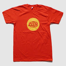 Warp Red Warp Logo T Shirt With Gold Print Bleep