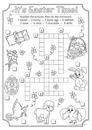 Finished size of this printable is 8.5x11 inch, so prints conveniently on letter size paper. Easter Crossword