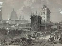 The Holborn Valley Viaduct; View Looking East. A rare, original print from The Illustrated London News, carefully removed and preserved : an important artifact of journalism's golden age!, 1869. | LONDON : ILLUSTRATED