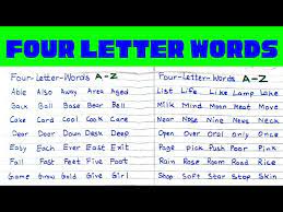 Words with 4 letters for wordle, crosswords, word search, scrabble, and many other word games. Four Letter Words 4 Letter Words Four Letter Words For Kids Basic 4 Letter Words In English Youtube