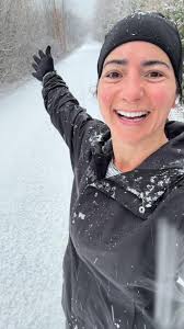 Felt like I was running in a snow globe today! Love the snowy miles. 😜🤙🌨️