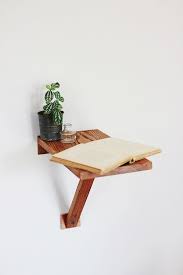Poppytalk Diy Wall Mount Side Table Wall Mounted Table Bedroom Diy Diy Nightstand