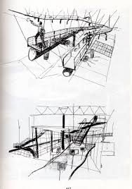 Dessins De Bernard Tschumi Pour Le Projet Du Fresnoy Architecture Sketch Plan Sketch Hand Sketch