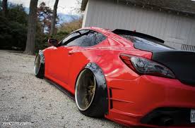 Stanced Genesis Coupe Hyundai Genesis Hyundai Genesis Coupe Carbon Fiber