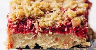 Raspberry Crumble Bars Recipe - Pinch of Yum