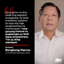 YAN AY AKING PAPALAGAN" President Bongbong Marcos reacts to Vice President  Sara Duterte's statements ordering to kill the president, First Lady Liza  Marcos, and Speaker Martin Romualdez. newswatchplus.ph