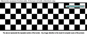 Black And White Checkered Wallpaper Border 9 034 Checkered Wallpaper Border Nascar Car Diner Racing F1 Ebay Wallpaper Border Checker Wallpaper Wallpaper