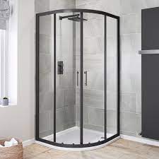 900x900mm 6mm Black Frame Quadrant Shower Enclosure Framed Shower Enclosures Shower Doors Frameless Shower Doors