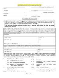 The louisiana small estate affidavit, or legally known as the 'affidavit of small succession', is used this form allows the heirs to collect the property owned by the decedent and distribute the assets to. Family Law Affidavit Louisiana Fill Online Printable Fillable Blank Pdffiller