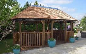52 easy diy flower arrangements for every room. The Lapa Company Thatched Gazebos Garden Buildings