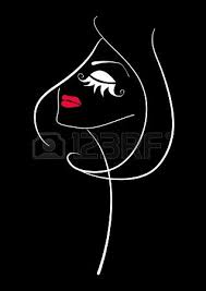 Beautiful Woman Black And White Drawing Fashion Makeup Abstract Beautiful Woman Face Silhouette On Black Woman Face Silhouette Woman Face Beautiful Women Faces