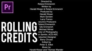 Adobe Premiere Pro Rolling Credits In 2020 Adobe Premiere Pro Premiere Pro Premiere Pro Tutorials