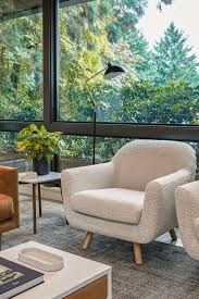 Gabriola Ivory Boucle Lounge Chair Apartment Chairs Lounge Chair Lounge