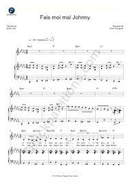 Click to see the original lyrics. Partition Piano Fais Moi Mal Johnny Magali Noel Partition Digitale