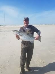 striper in the surf ocean city md fishing