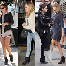Details About Rag Bone Newbury Boots 39 9 Black Nubuck Leather Ankle Booties Celebrity Shoes