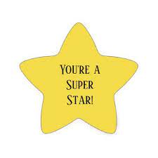 You Re A Super Star Star Sticker Zazzle Com Star Stickers Sticker Sheets School Stickers