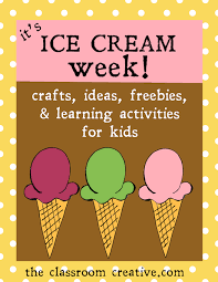 Ice Cream Week Crafts Ideas Literacy Activities Math Activities And Freebies From Theclassroomcreative C Ice Cream Crafts Summer Ice Cream Ice Cream Games