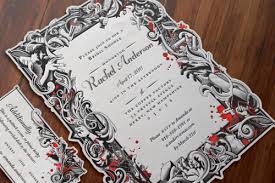 Get this one on etsy too. 12 Spooky Wedding Invites Creative Market Blog