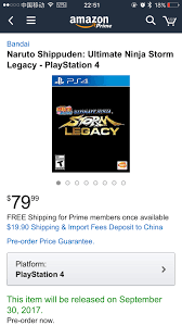 The legacy of goku (apr 17,. Naruto Ultimate Ninja Storm New Steelbook Collectors Edition Forums
