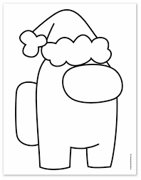 How To Draw Among Us Santa Art Projects For Kids Disney Coloring Pages Art Drawings Simple Kids Art Projects