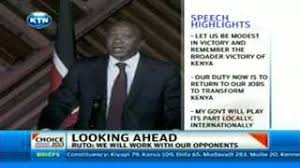 Deputy president william ruto's speech during a sunday church service was interrupted by a woman who called out for his help from the crowd and eventually made her way to the front where the dp was. William Ruto And Uhuru Kenyatta Victory Speeches Youtube