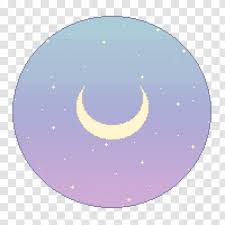 Sky Pixel Art Aesthetics Pastel Moon Transparent Png