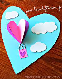Maybe you would like to learn more about one of these? 3d Heart Hot Air Balloon Valentine Card Crafty Morning