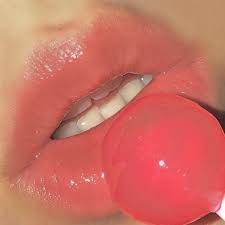 Glossy Lips Aesthetic Lips With Lollipop Drawing Novocom Top