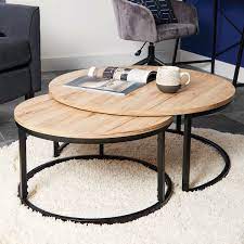 Rated 4.5 out of 5 stars. Set Of 2 Marseille Round Coffee Tables