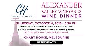 Chart House Alexander Valley Melbourne Fl Wine Dinner