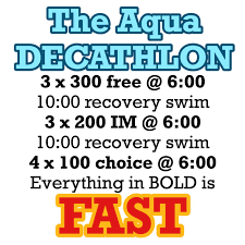 The Aqua Decathlon The Swimming Wizard Decathlon Swimming Workout Swim Practice