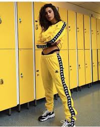 Black And Yellow Kappa Tracksuit Get The Jumpsuit For At Wheretoget Urban Fashion Trends Trending Fashion Outfits Kappa Clothing