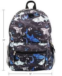 fab little big boys shark print backpack headphones open backpacks kids accessories big boys