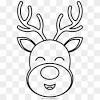 Santa claus and his reindeer coloring pages. 1