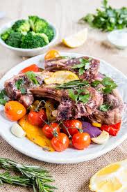 Super tender, moist, and juicy, and comes together well when it comes to why does this recipe work? Easy Sticky Lamb Chops With Roasted Vegetables Gf Fuss Free Flavours