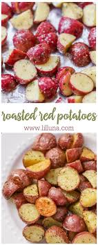 Oven Roasted Red Potatoes Recipe 4 Ingredients Video Lil Luna Recipe Roasted Red Potatoes Food Recipes