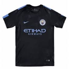 Man city, on the other hand, have opted against recreating their orange and purple look from last season by also going for a black design. Manchester City 2017 Jersey