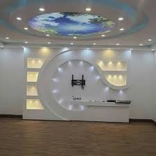 Most Lovely Gypsum Board Tv Units That You Will Adore To See More Read It Tv Wall Design House Ceiling Design Lcd Wall Design