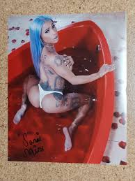 Sarai Minx Signed 8x10 Photo Sexy AVN Star Model Authentic Autograph | eBay