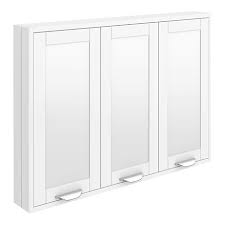 4.4 out of 5 stars 971. Keswick White 900mm Traditional Wall Hung 3 Door Mirror Cabinet Victorian Plumbing Uk