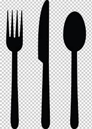 Download kitchen utensils silhouette images and photos. Knife Fork Spoon Cutlery Png Clipart Black And White Cutlery Drawing Fork Kitchen Knives Free Png